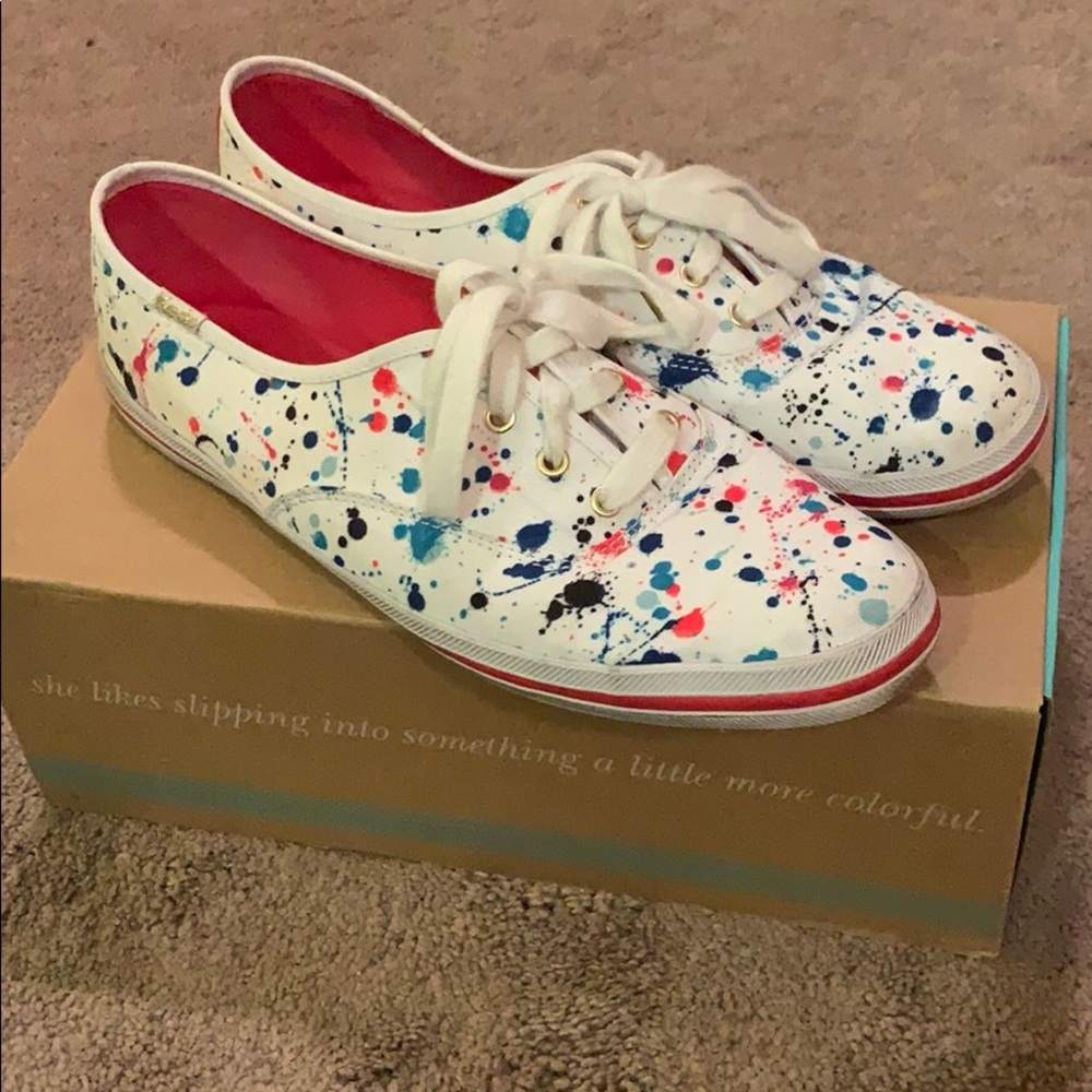 Kate Spade x Keds paint splatter sneakers